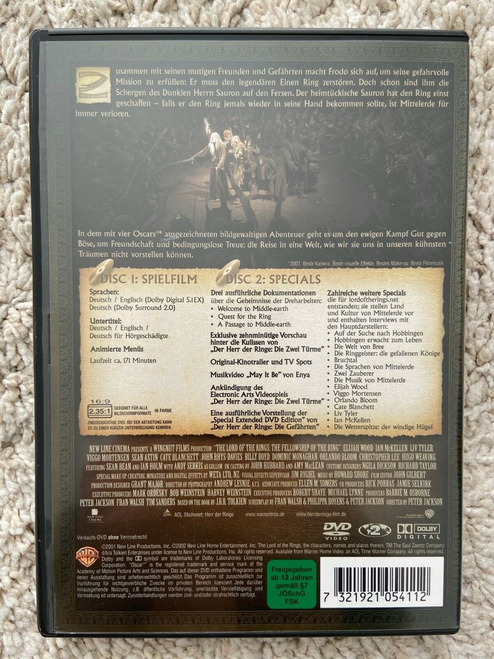 Der Herr der Ringe - Die Gefährten / DVD