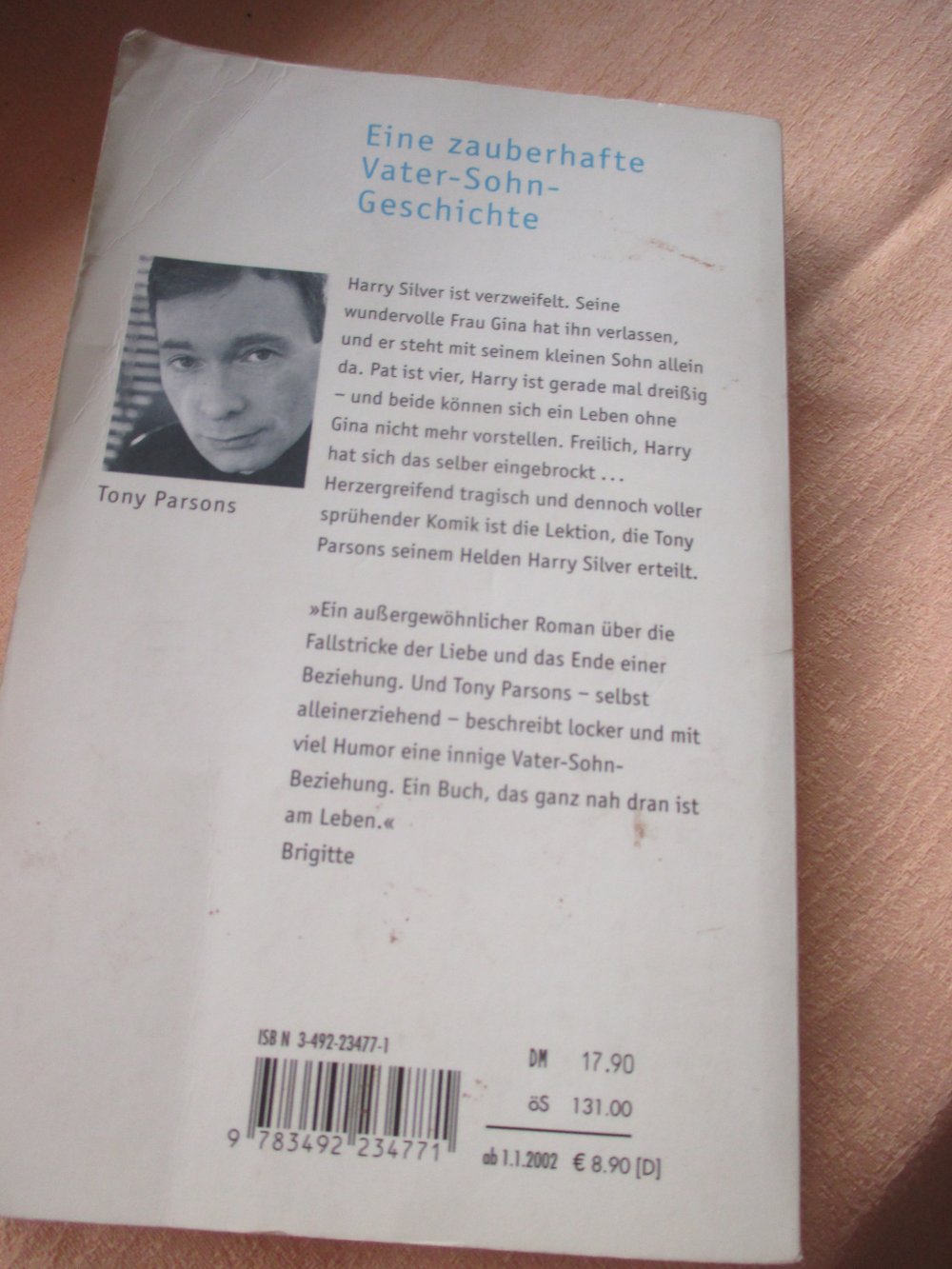 Männlich, alleinerziehend, sucht …! Roman Taschen-Buch * Tony Parsons * Verlag Piper