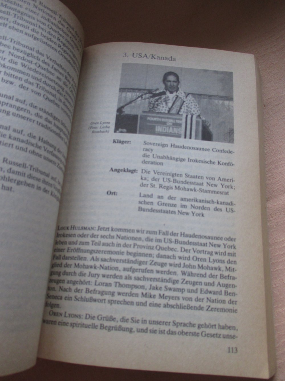 Der Völkermord geht weiter * Indianer vor dem IV. Russell- Tribunal * Taschen-Buch