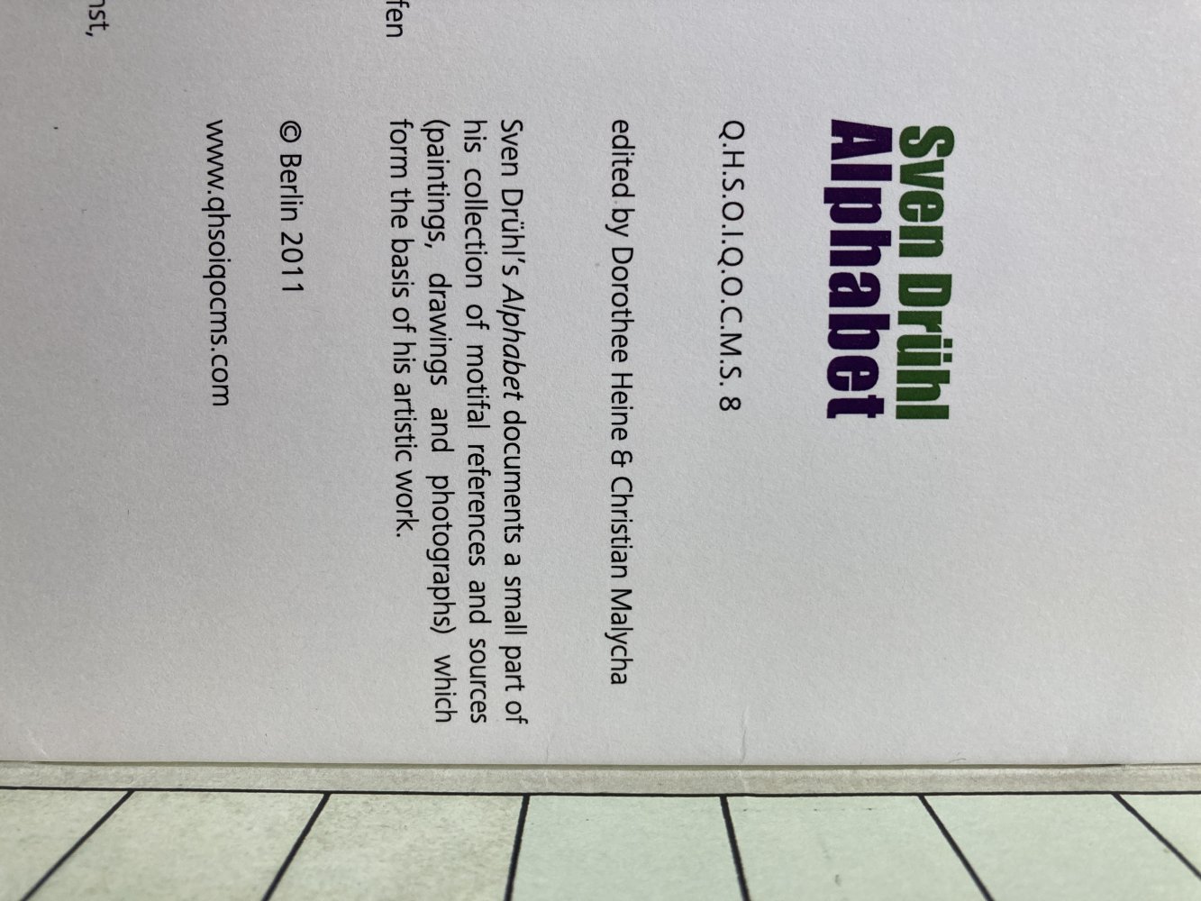 Sven Drühl – Alphabet