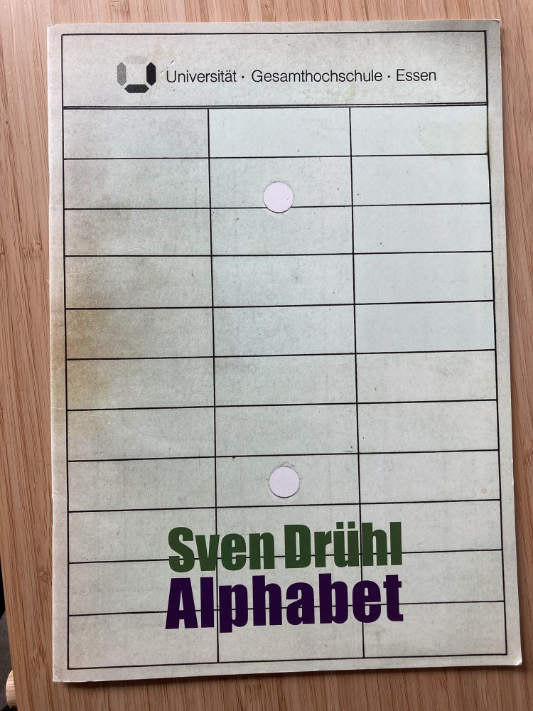 Sven Drühl – Alphabet