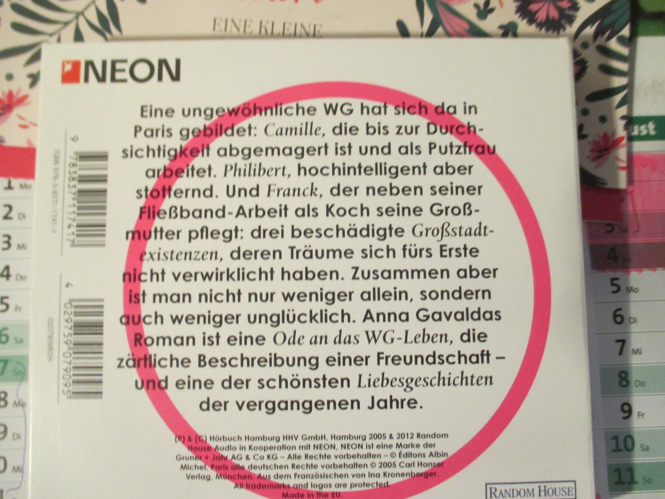 Anna Gavalda, Zusammen ist man weniger allein, Kult Hörbuch, 5 CD´s, 390 Minuten, gelesen von Nina Petri