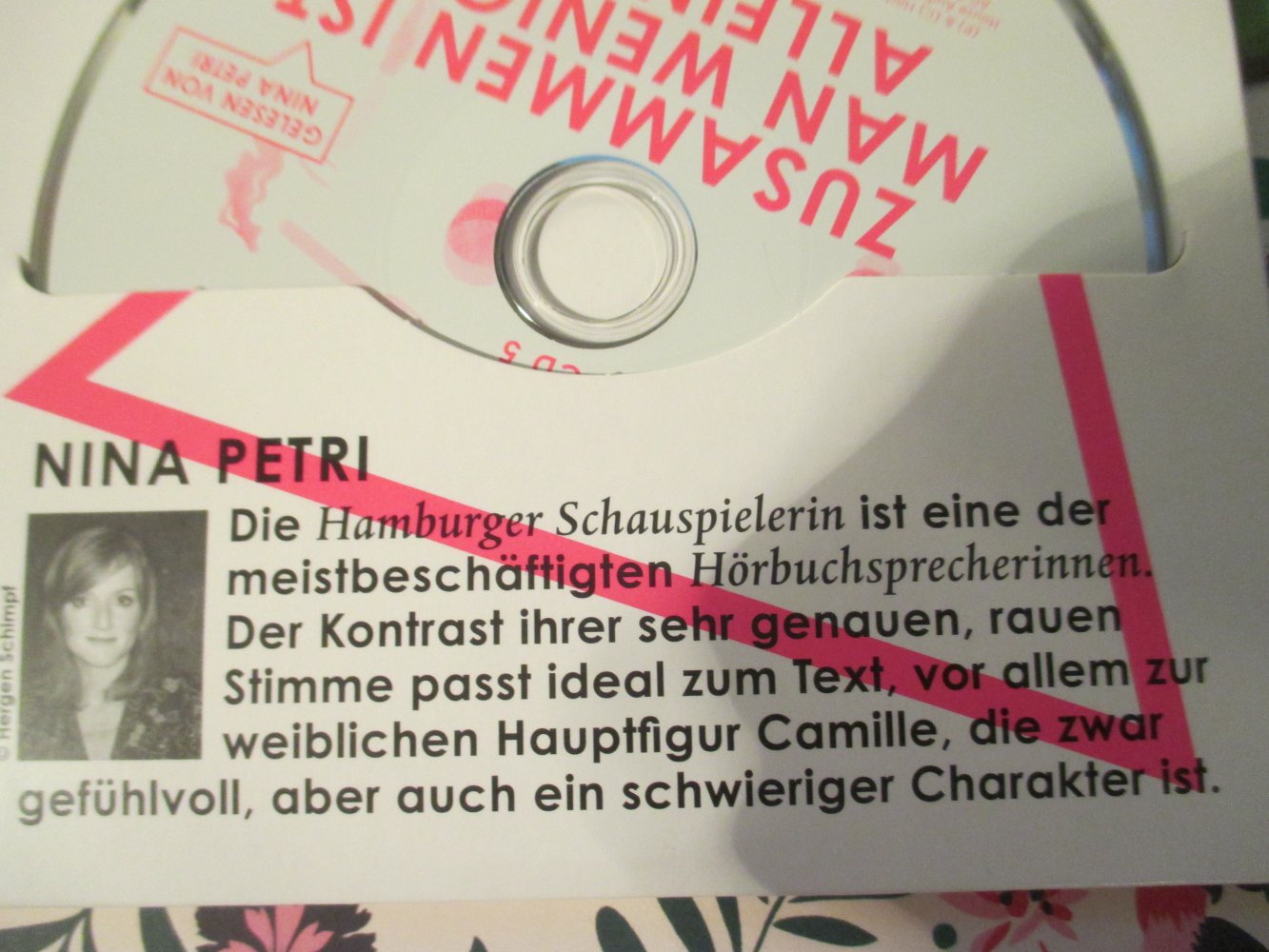 Anna Gavalda, Zusammen ist man weniger allein, Kult Hörbuch, 5 CD´s, 390 Minuten, gelesen von Nina Petri