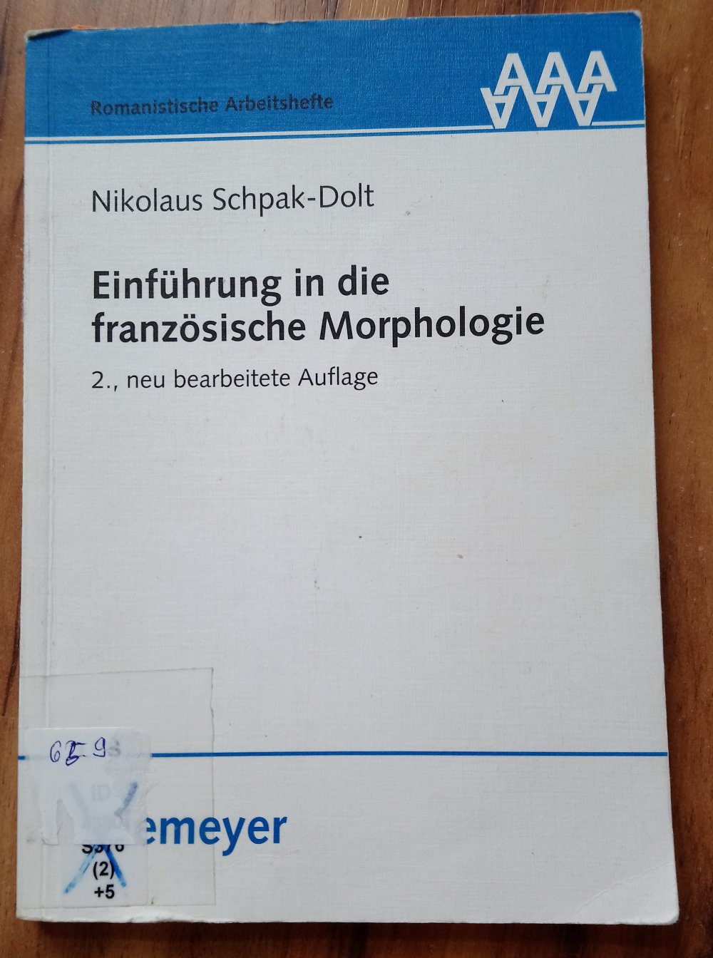 Einführung in die französische Morphologie 
