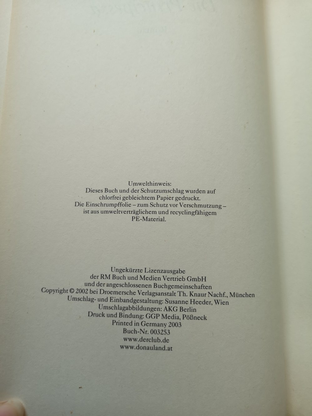 Die Principessa von Peter Prange