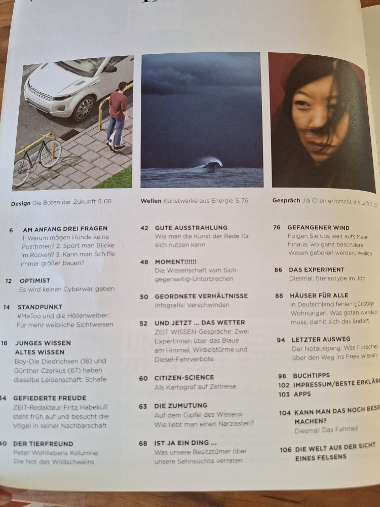 Zeitschrift Zeit Wissen Nr. 5 September/Oktober 2018 Ich sehe das anders! Kant, Sokrates, Freud