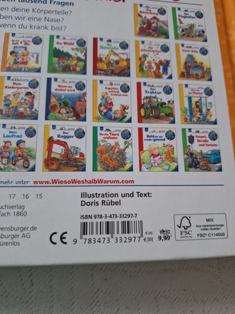 Kinderbuch Das bin ich & Das bist du Wieso? Weshalb? Warum? junior 2-4