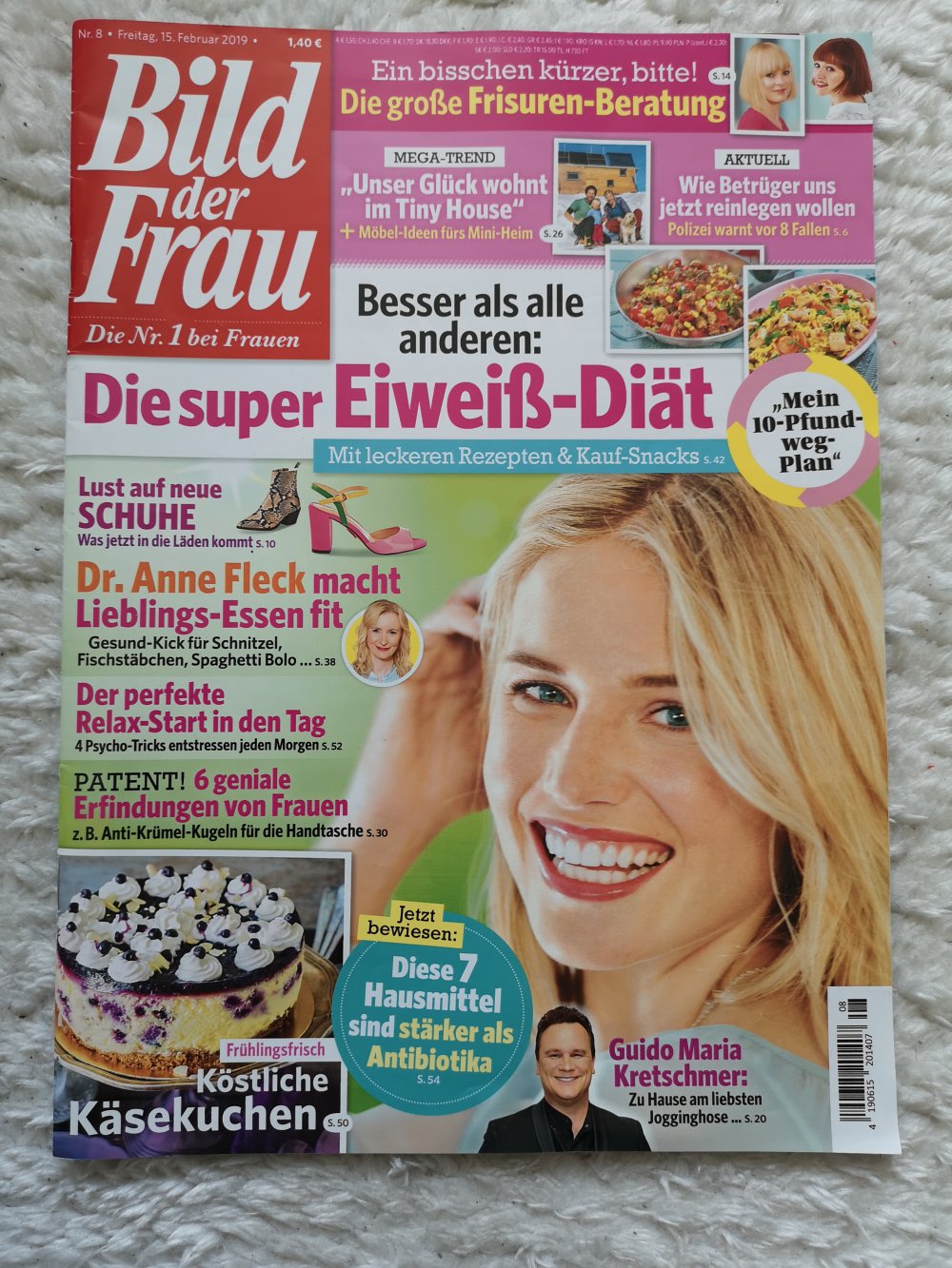 Zeitschrift Bild der Frau Nr. 45 vom 15. Februar 2019