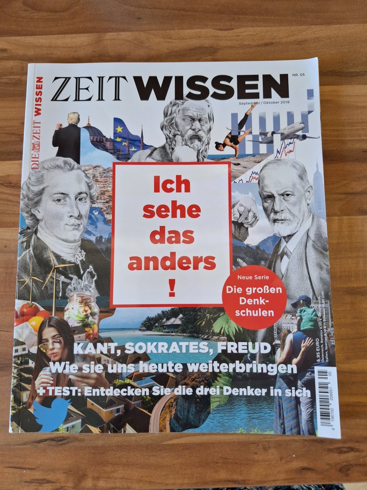Zeitschrift Zeit Wissen Nr. 5 September/Oktober 2018 Ich sehe das anders! Kant, Sokrates, Freud