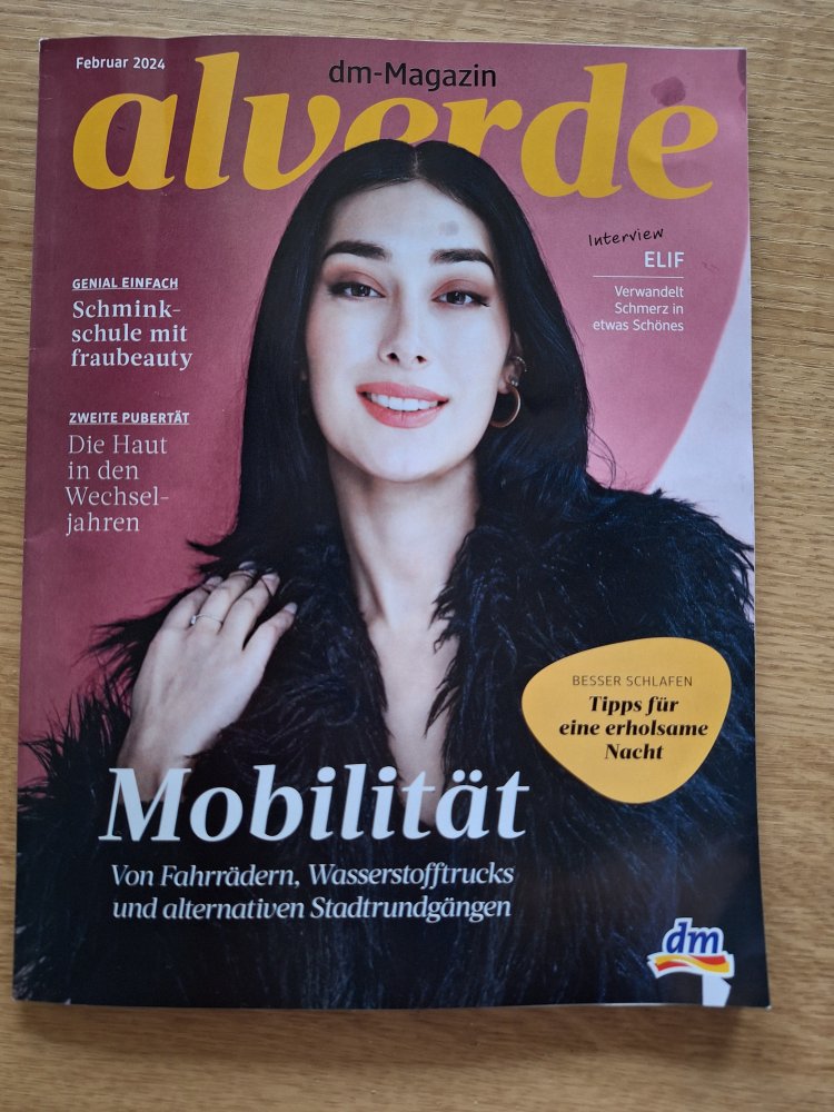 Zeitschrift alverde Februar 2024 Elif