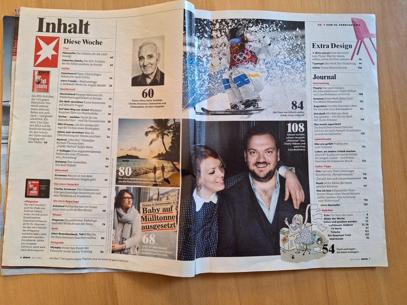 Zeitschrift stern Der Fall Edathy Nr. 9 vom 20.02.2014