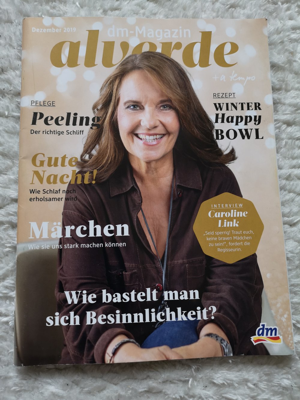Zeitschrift alverde + a tempo vom Dezember 2019 mit Schwerpunktthema Weihnachten & Winterideen