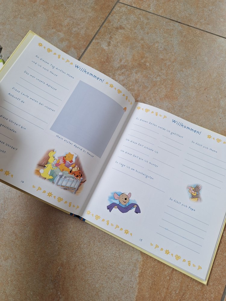 Mein Winnie Puuh Baby-Tagebuch / unbenutzt