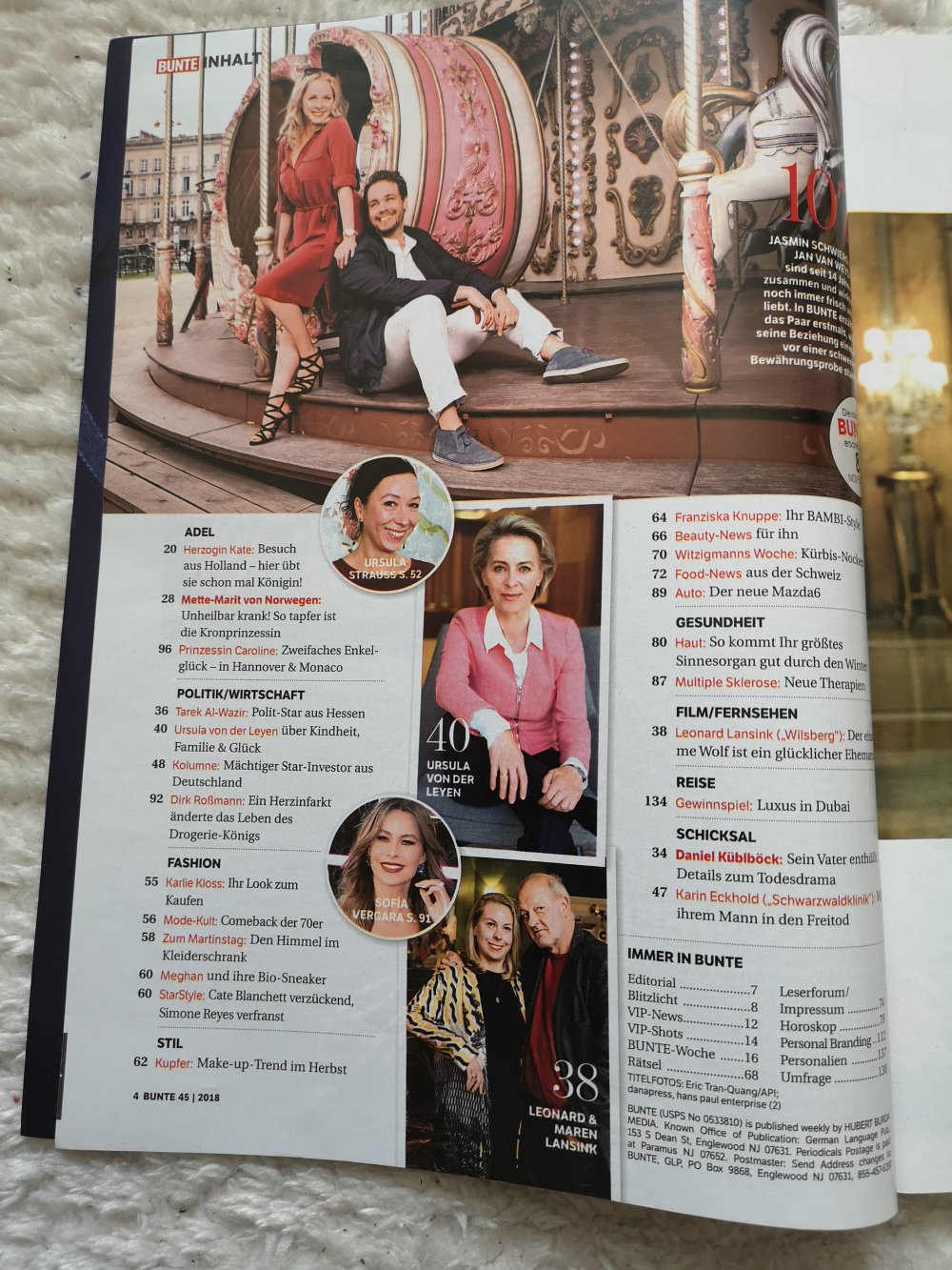 BUNTE Nr. 45 vom 31.10.2018