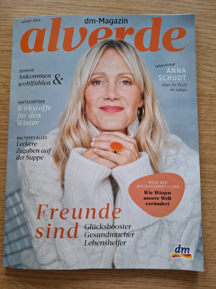 Zeitschrift alverde Januar 2024