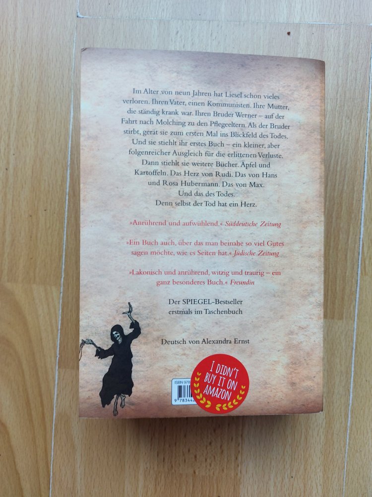 Roman Die Bücherdiebin von Markus Zusak