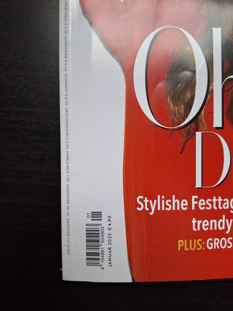 Zeitschrift InStyle Januar 2025 Cover Drew Barrymore