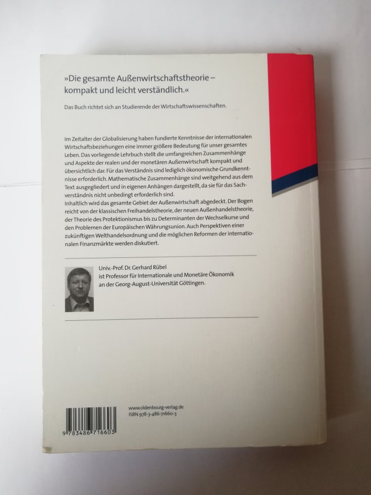 Außenwirtschaft - Grundlagen der realen und monetären Theorie