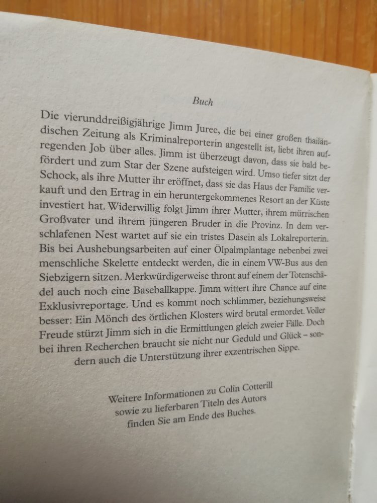 Der Tote trägt Hut - Jimm Juree 1: Ein Thailand-Krimi