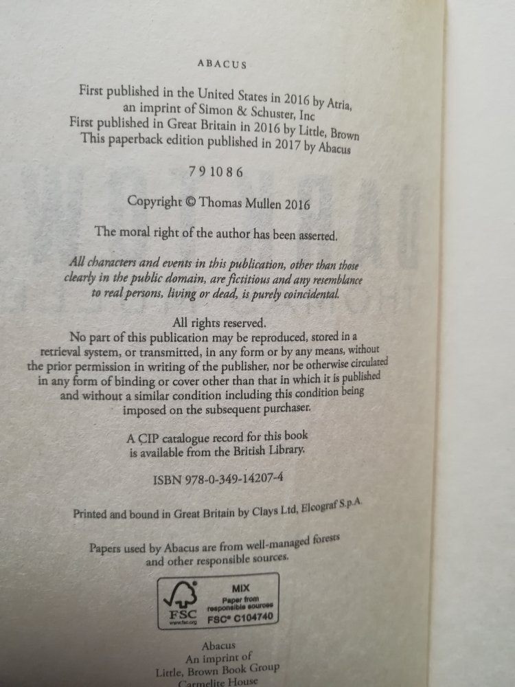 Dark Town - Thomas Mullen - Englisch 