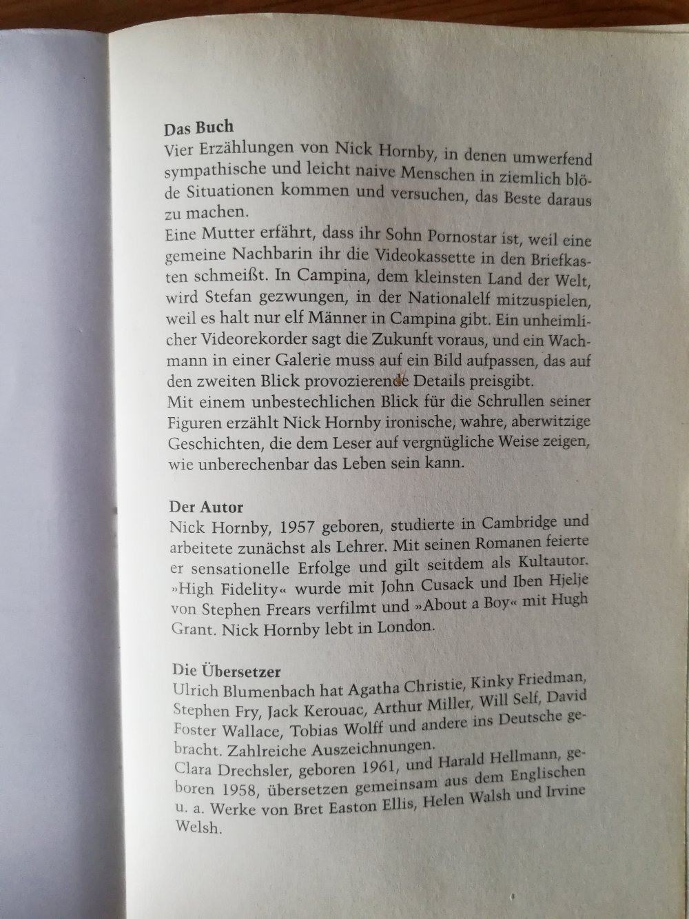 Small Country - vier Storys