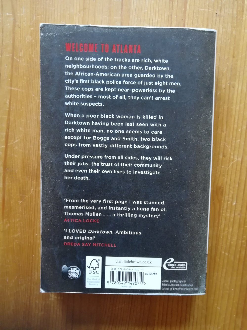 Dark Town - Thomas Mullen - Englisch 