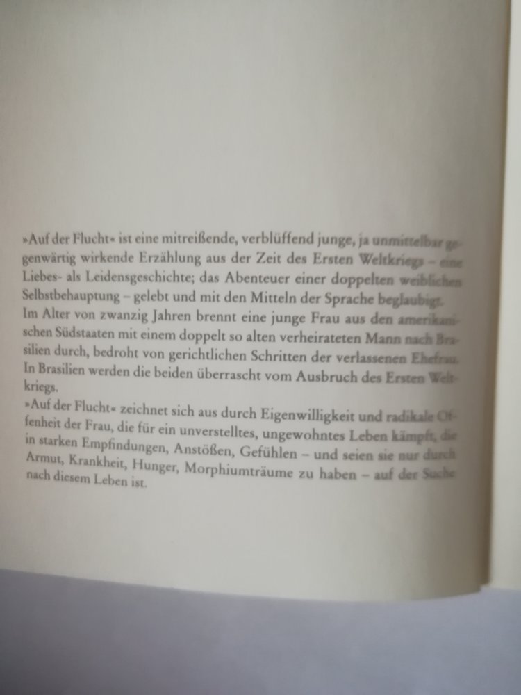 Auf der Flucht - Fragment einer Autobiografie