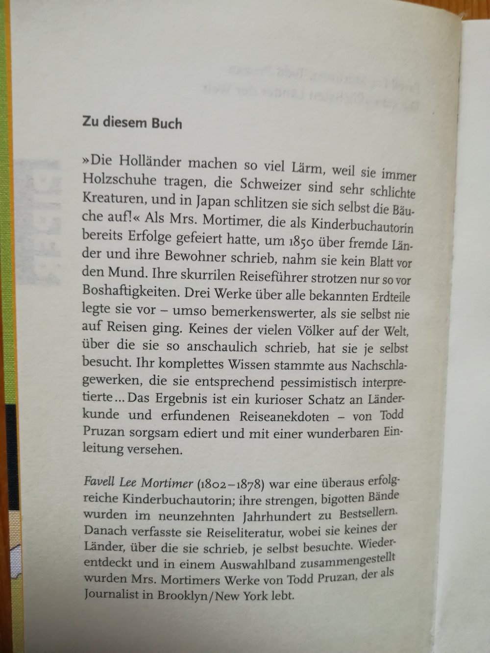 Die scheußlichsten Länder der Welt – Mrs. Mortimers übellauniger Reiseführer - Taschenbuchsonderausgabe