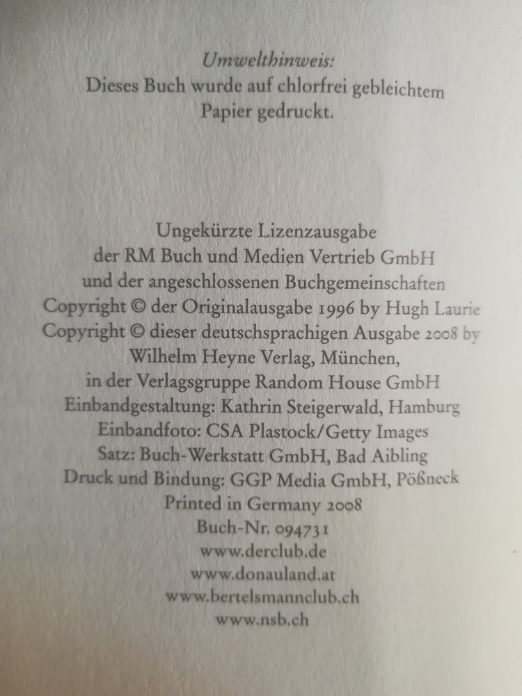 Bockmist - Hugh Laurie (Dr. House)