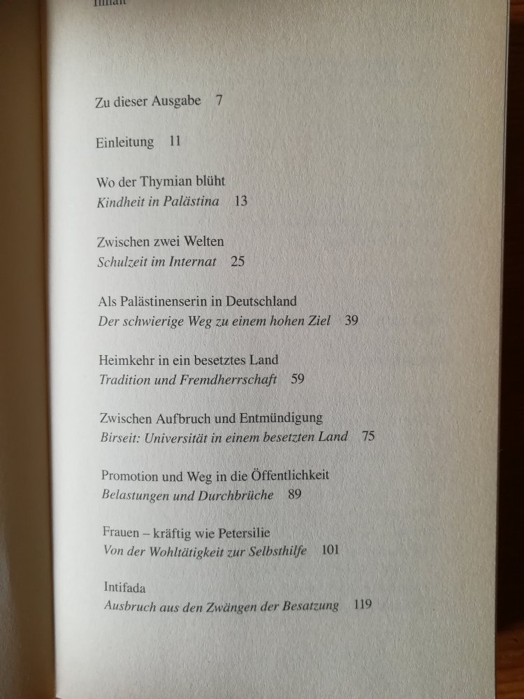 Thymian und Steine – Eine palästinensische Lebensgeschichte - aktualisierte Sonderausgabe
