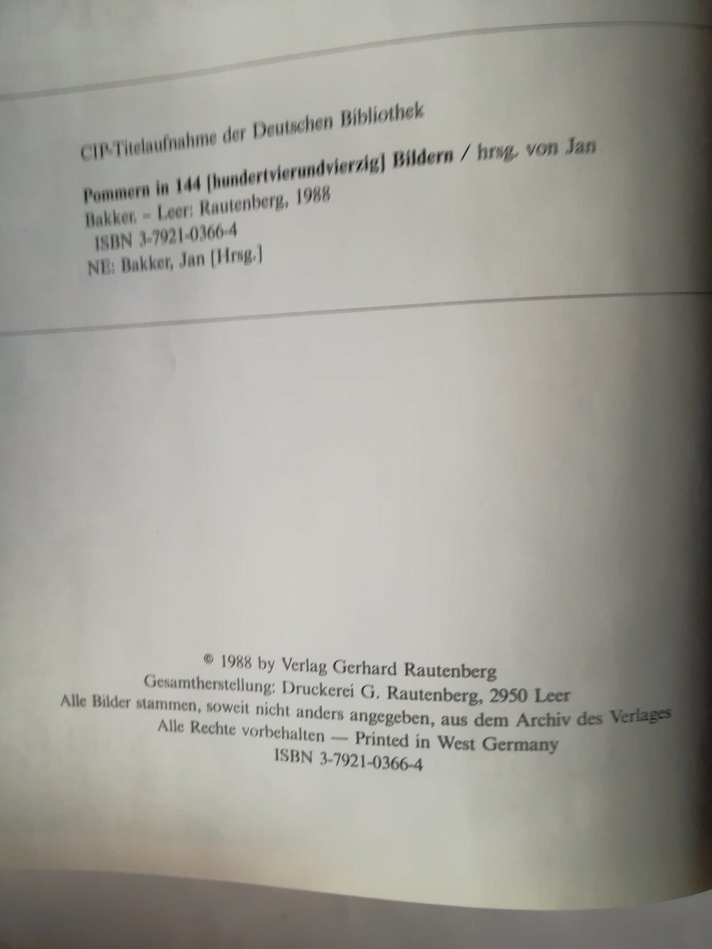 Pommern in 144 Bildern