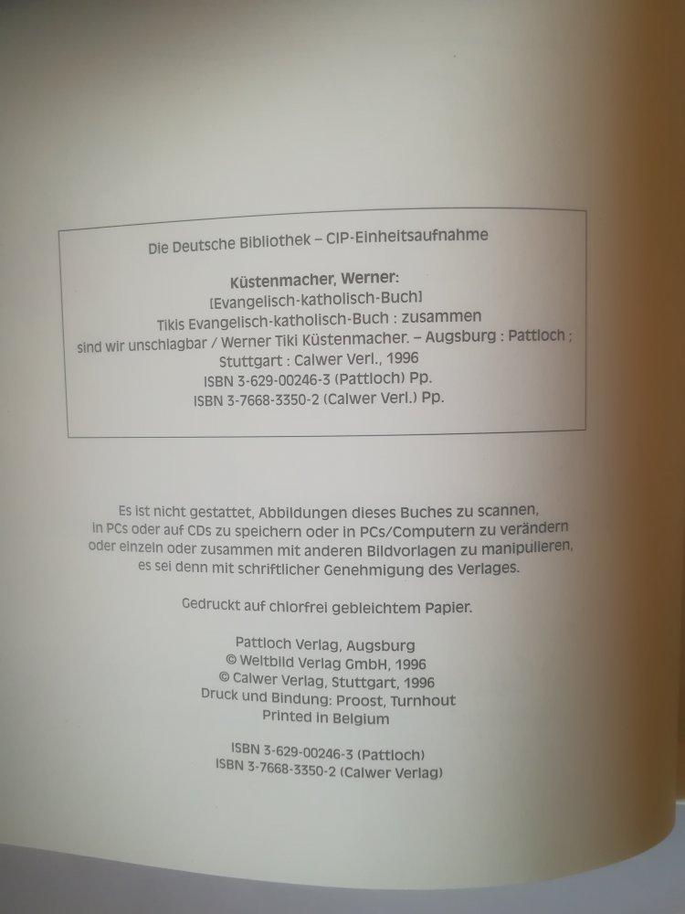Tikis Evangelisch-Katholisch-Buch