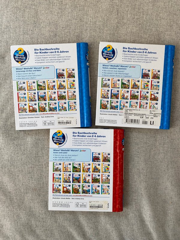 Wieso Weshalb Warum? Bücher Paket Autos Fahrzeuge Straßenverkehr