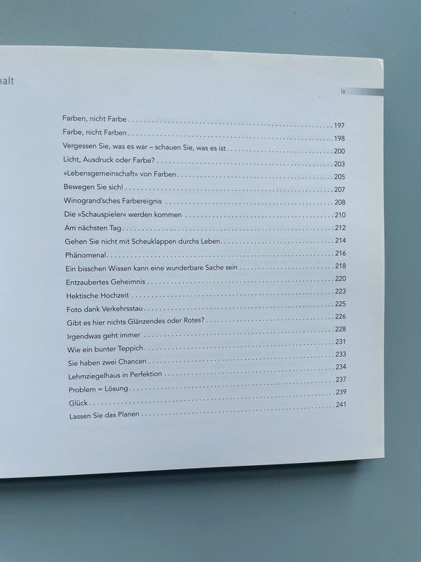 Licht Ausdruck Farbe Elemente guter Fotografie Buch Jay Maisel