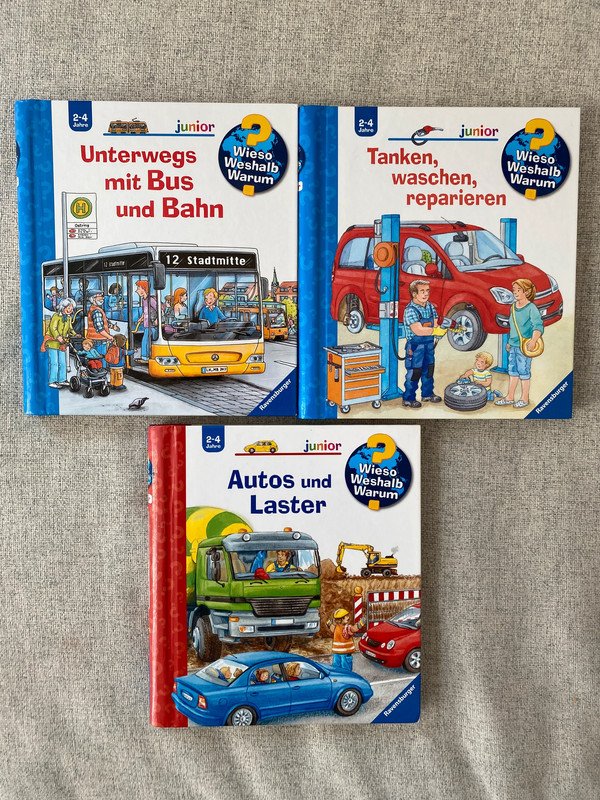 Wieso Weshalb Warum? Bücher Paket Autos Fahrzeuge Straßenverkehr