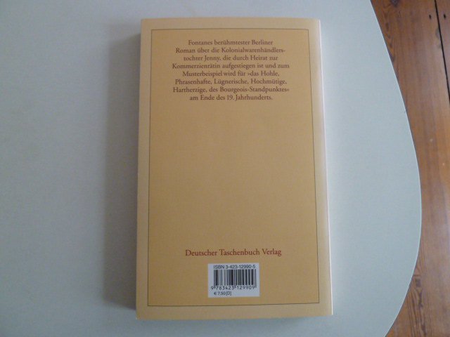 Theodor Fontane Frau Jenny Treibel oder Wo sich Herz zum Herzen find't dtv Verlag vollständige Ausgabe 2002 
