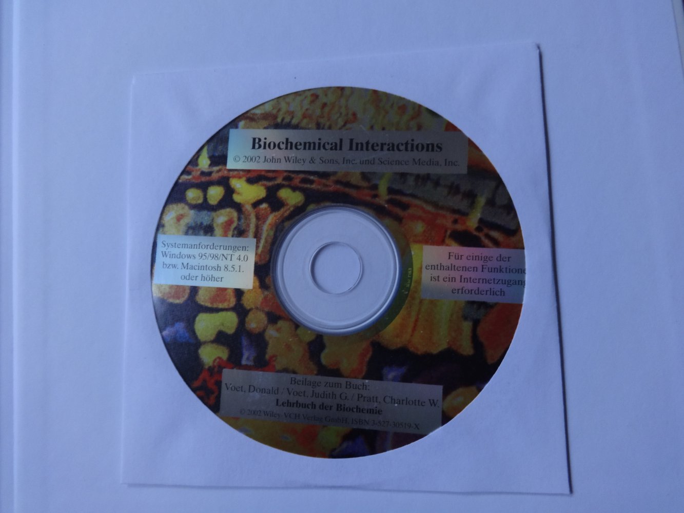 Lehrbuch der Biochemie mit CD (Wiley-VCH 2002) und einem Arbeitsheft für die Prüfungsvorbereitung (Thieme)