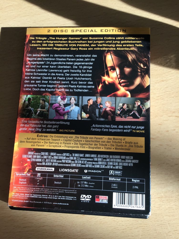 DVD Die Tribute von Panem