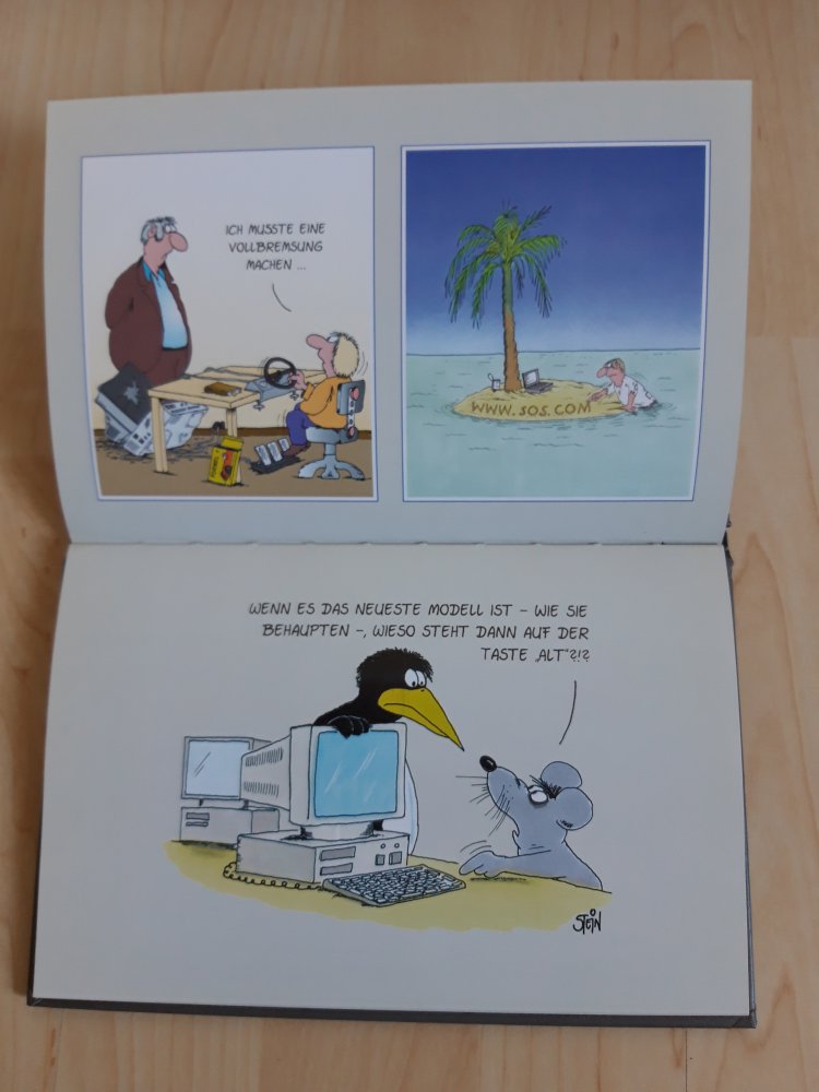 Uli Stein Notebook Comics Buch Postkarten 1999 vintage 90er