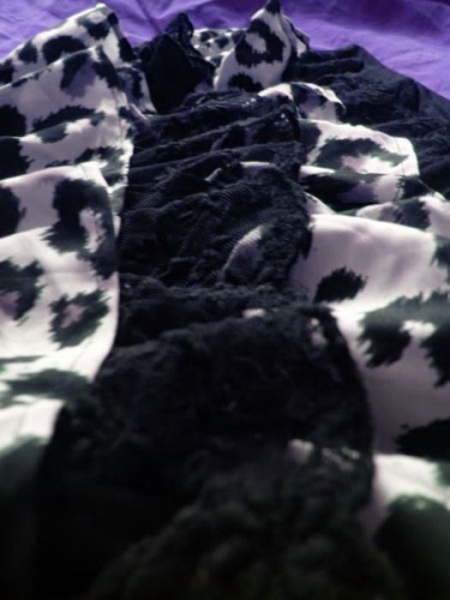 Leo-Rock; Farbe: Schwarz / Weiss / Beige *Gothic* *Rockabilly* *Rockabella* *Glam*