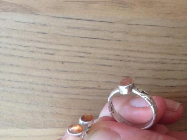 Silberohrringe mit Sonnenstein 