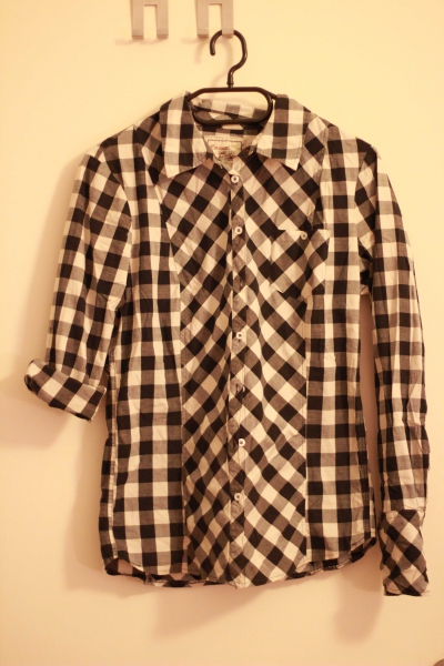 schwarz weißes Hemd / Bluse