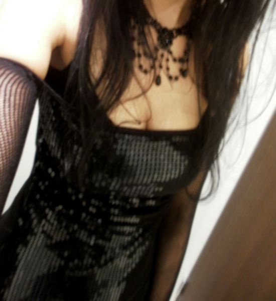 Pailletten-Top / Tube-Top / Bandeau-Top *Schwarz* *Glamour* *Glam* *Gothic*