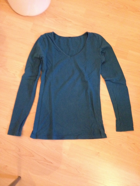 blauer, schlichter Pullover, Größe S