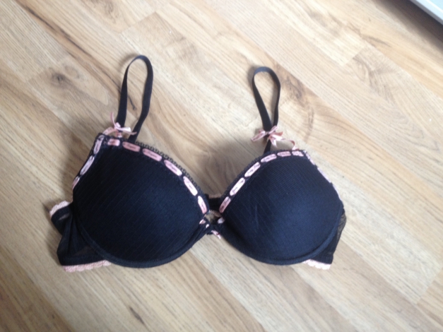 Sexy BH rosa- schwarz