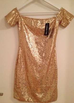 Kleid Lookbookstore Gr.34 gold