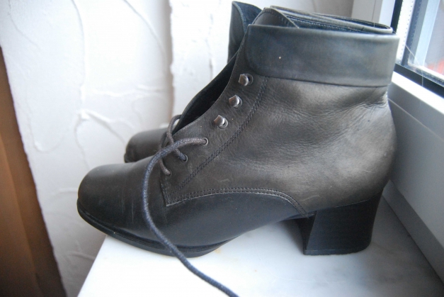 Leder Schnürstiefeletten Schuhe Trendi