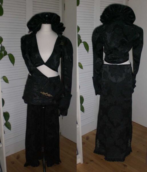 Bolero schwarz Schlüsselloch / selber genäht