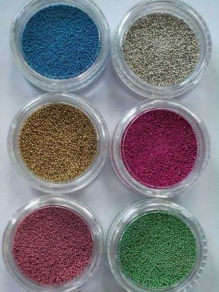 Nail Art  6x  Microbeads   Miniperlen   Caviar Perlen   BUNT    Neu!