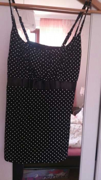 Gepunktetes Top Schleife rockabilly 36 amisu dots